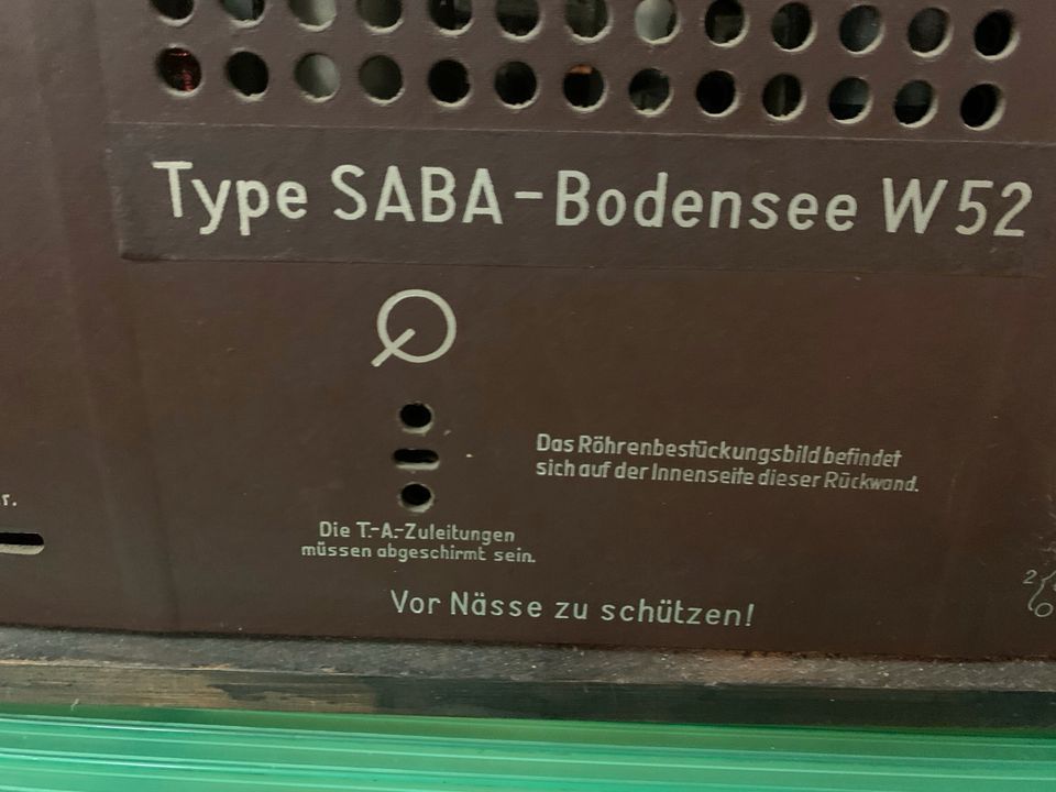 Röhrenradio SABA W52 Bodensee in Kaiserslautern