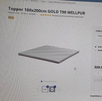 Topper T90 Wellpur 160x200 Gold Rheinland-Pfalz - Elkenroth Vorschau