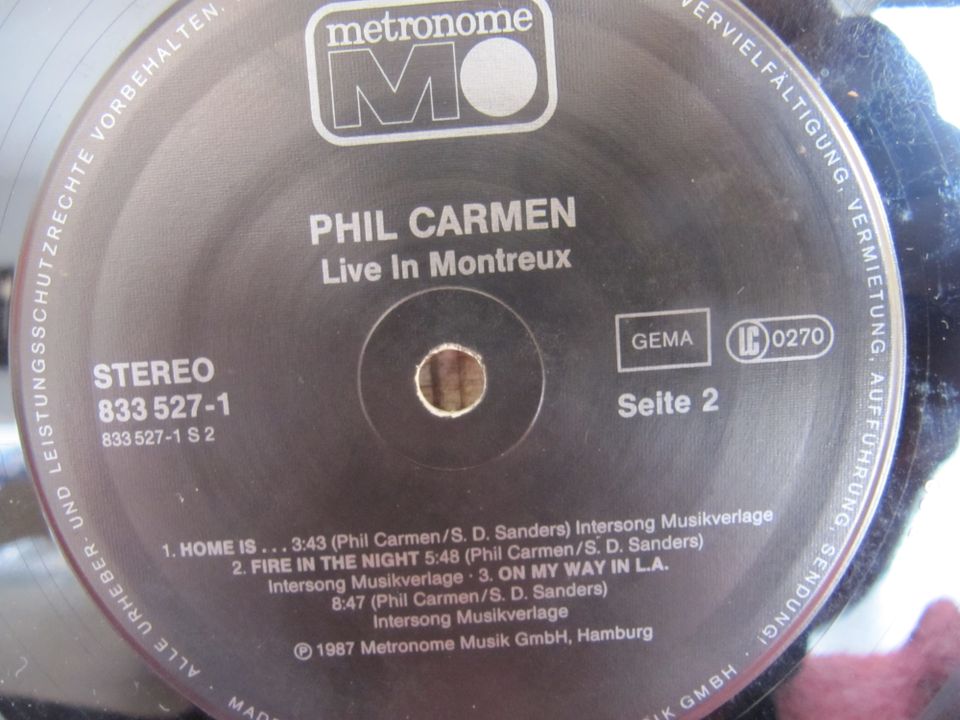 Phil Carmen - Live in Montreux  Vinyl / LP / Schallplatte in Holzwickede