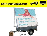Werbeanhänger Alu Werbedreieck 2,5x2m pkwanhänger Werbung Nordrhein-Westfalen - Leopoldshöhe Vorschau