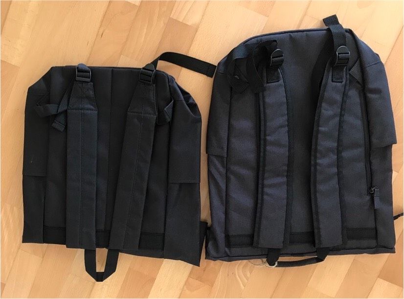 2x Rucksack Rolltop neu schwarz in Schwaig