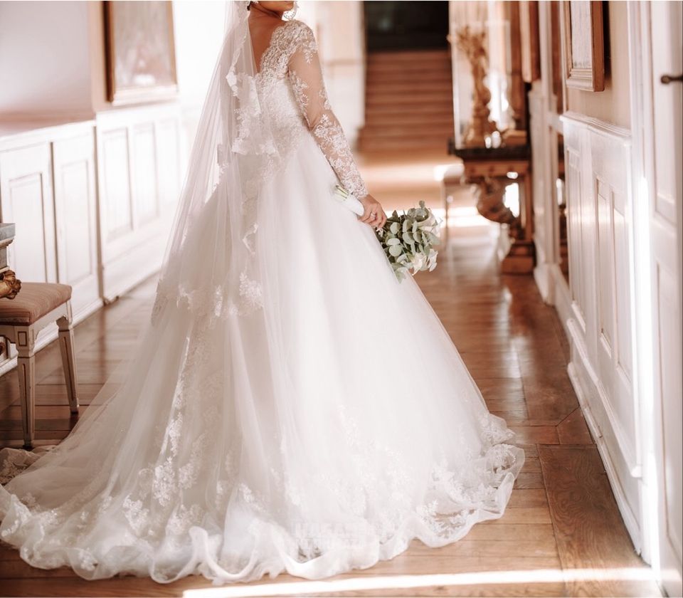 Hochzeitskleid Gelinlik spitze Hochzeit Brautkleid Braut in Bielefeld