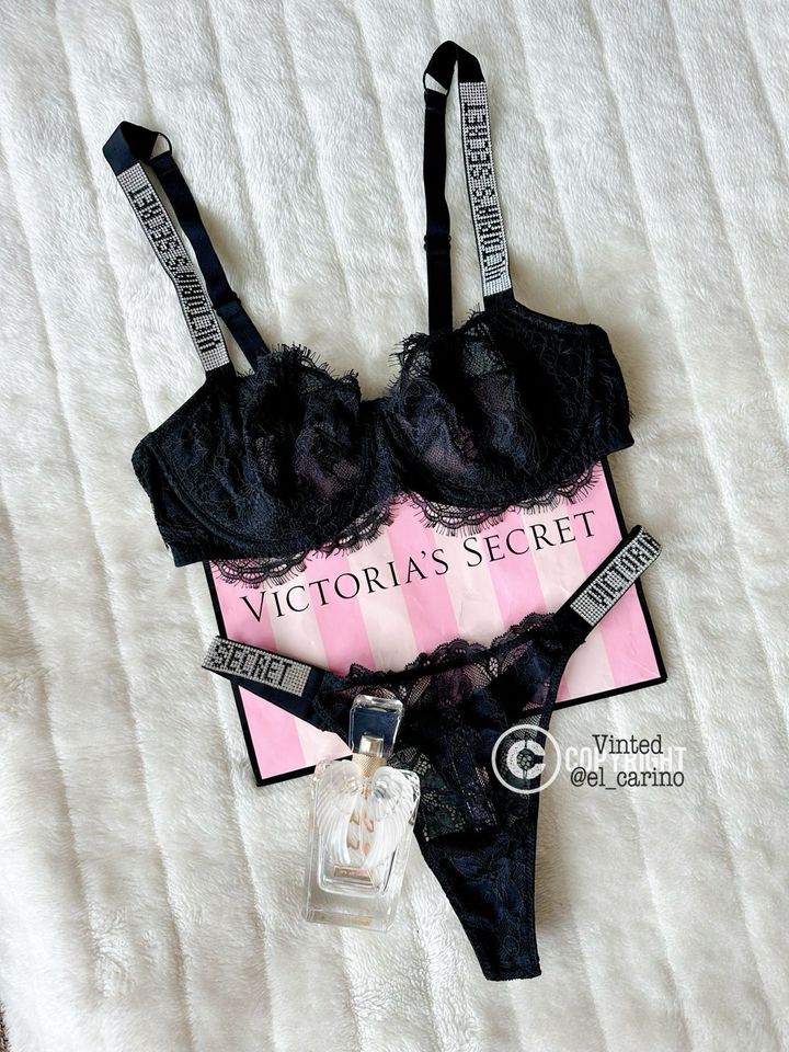 Victoria's Secret VS *Shine Strap* Unterwäsche Set Dessous Spitze in Koblenz