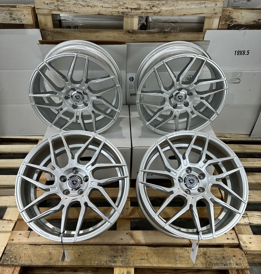 Artform AF802 19 Zoll Felgen für VW Golf 5 6 7 8 Passat Scirocco Arteon Phaeton Sharan GTI GTD GTE egolf 6R 7R 8R B5 B6 B7 B8 CC 3C 13 R 3H 3D 7N Sommerräder Winterräder silber Reifen Volkswagen in Neckarsulm