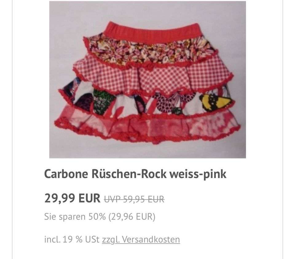 Carbone Rock 134 NP 60,- Weste wendeweste 128 Shirt 122 128 in Illerkirchberg