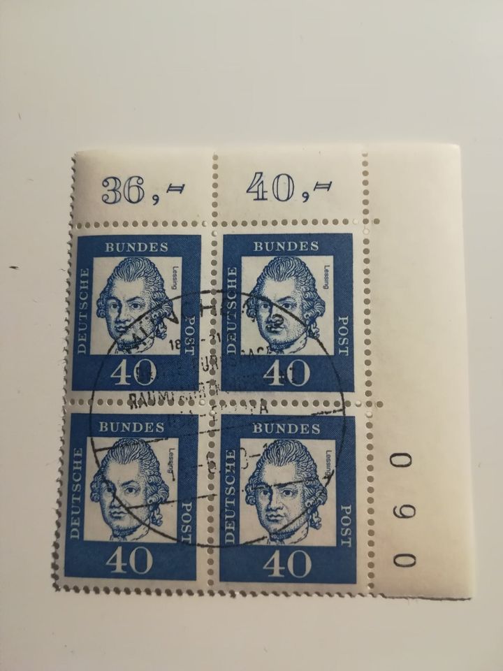 Deutschland (BRD), MiNr. 355 y Eckrand, gestempelt,gummiert in Hildesheim