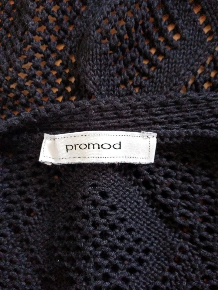 Mesh Promod Größe 36 schwarz Cardigan Strickjacke in Aachen