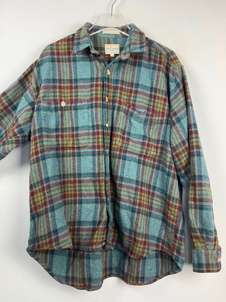 Vintage Crazy Pattern Baumwoll Hemd - Retro Shirt - 90s - Gr. XL in Neuenhaus