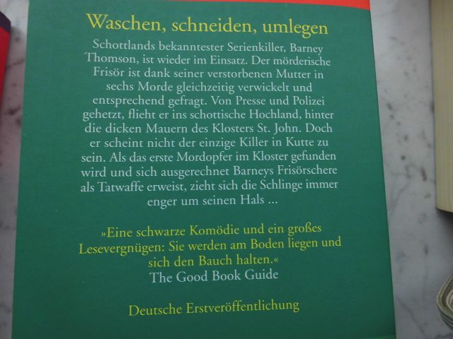 Krimis Douglas Lindsay Frisör Barney Thomson Humor 4 Bücher 6,- in Flensburg