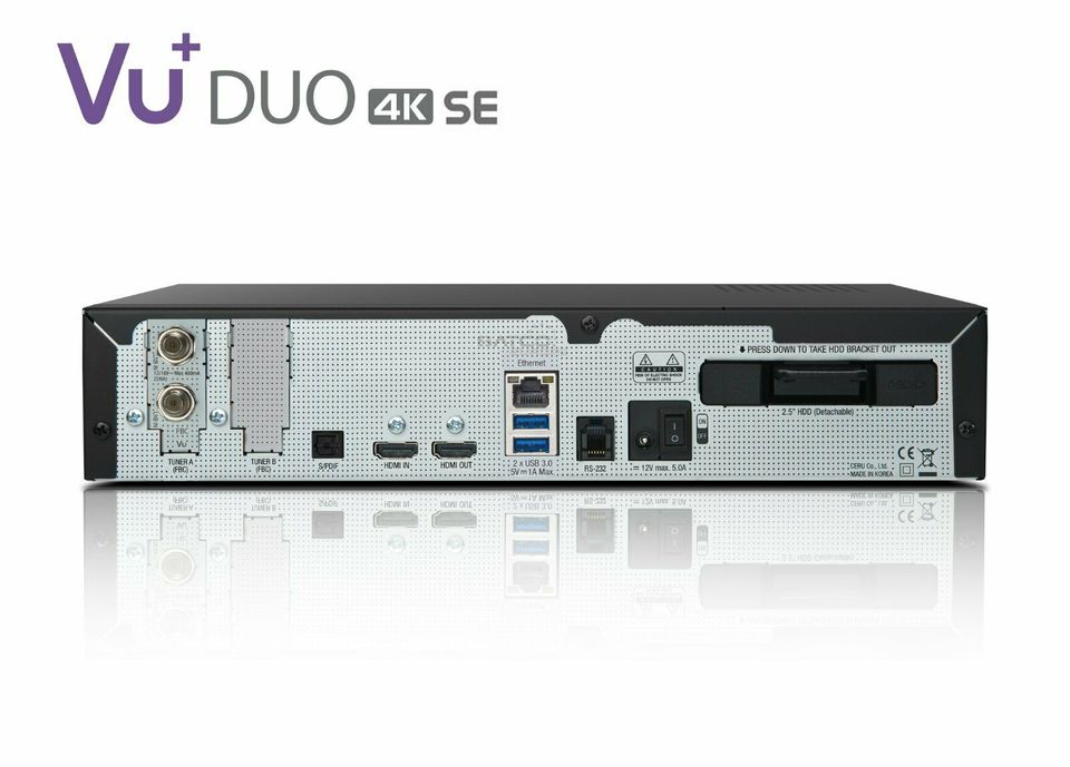 VU+ Duo 4K SE BT 1x DVB-S2X FBC Twin Tuner + 2 TB HDD in Werlte 