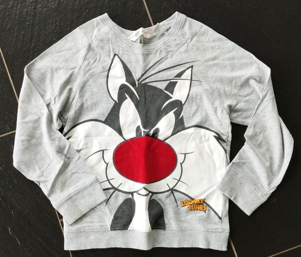 H&M Looney Tunes Pullover Sweatshirt Größe 122/128 in Grettstadt