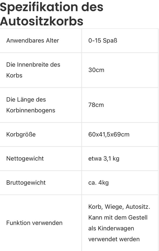 3 in 1 Kombi Kinderwagen GEBRAUCHT in Potsdam