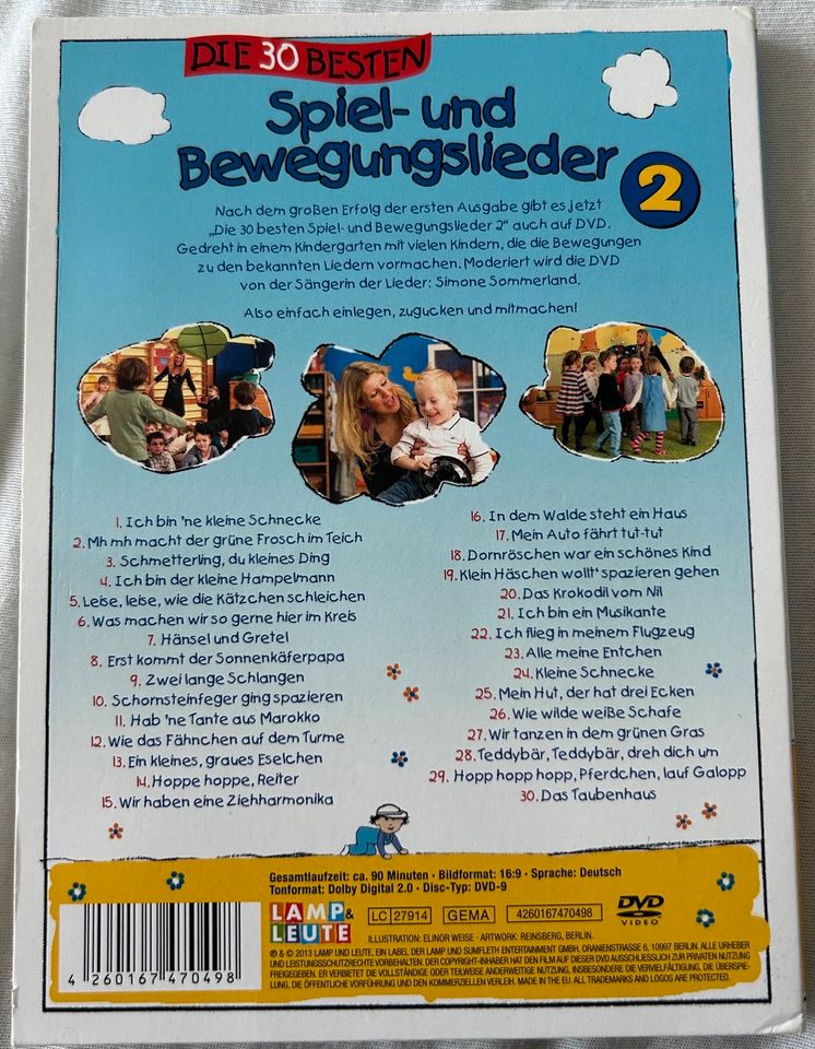 DVD - Die 30 besten Spiel und Bewegungslieder Vol 2. in Reichelsheim (Wetterau)