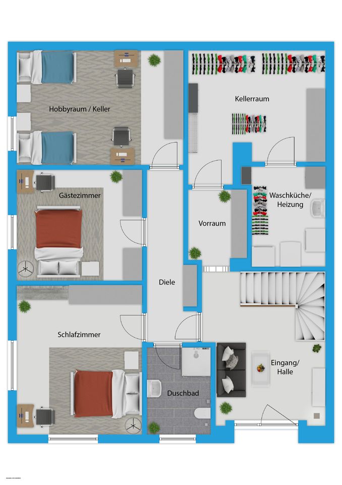 Familienfreundliche 193 m², DHH, Sonnengarten, 2 Bäder, 2 Garagen in ruhiger Lage v. Bonn Muffendorf in Bonn