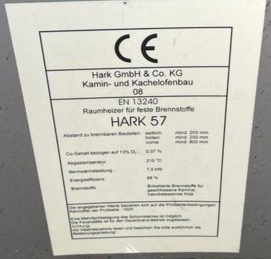 KAMINOFEN Holzofen - HARK 57 , 7kW, Sahara in Hameln