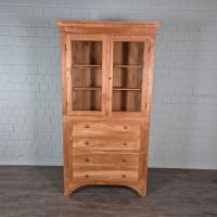 24725 Eckschrank Eckvitrine Teakholz 1,10 m Niedersachsen - Nordhorn Vorschau