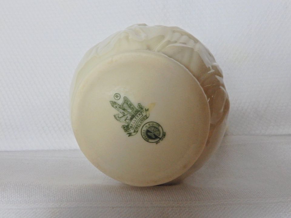 Vintage Belleek Zuckerschale und Milchkännchen in Falkensee