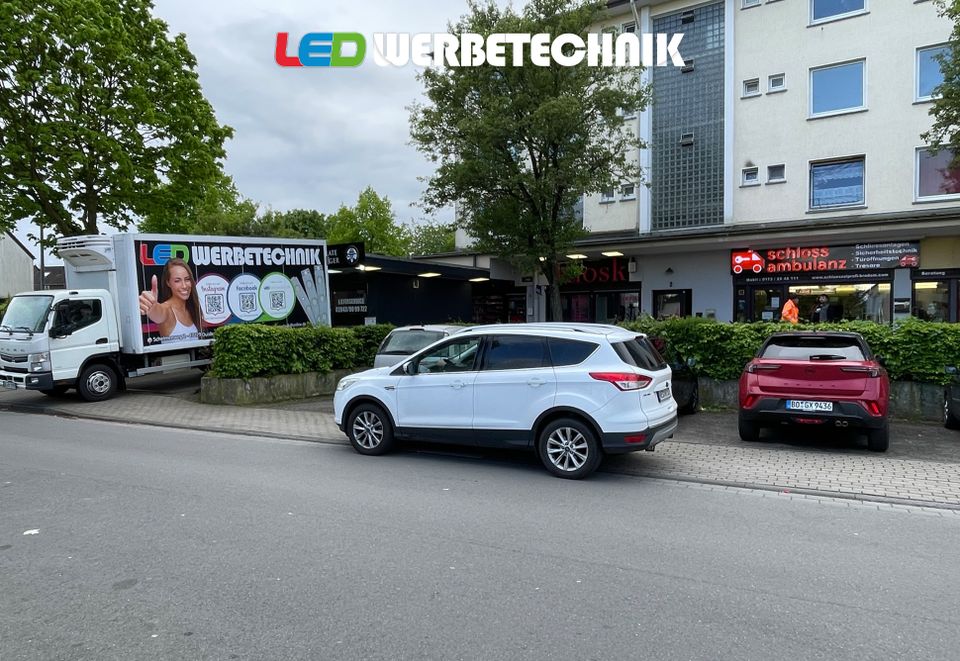 LED Werbeschilder 500cm x 100cm (Angebot gültig bis 31.05.2024) in Duisburg