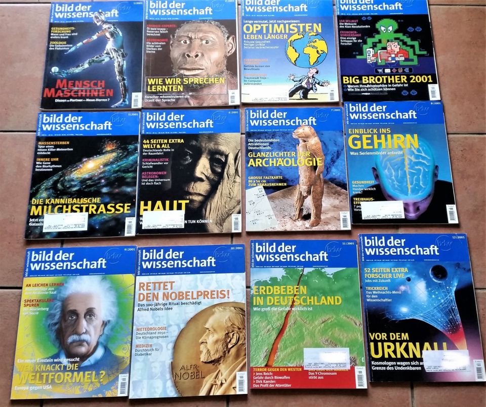 Zeitschriften Bild der Wissenschaft von 1993 - 2003 + 1x Special in Travenbrück
