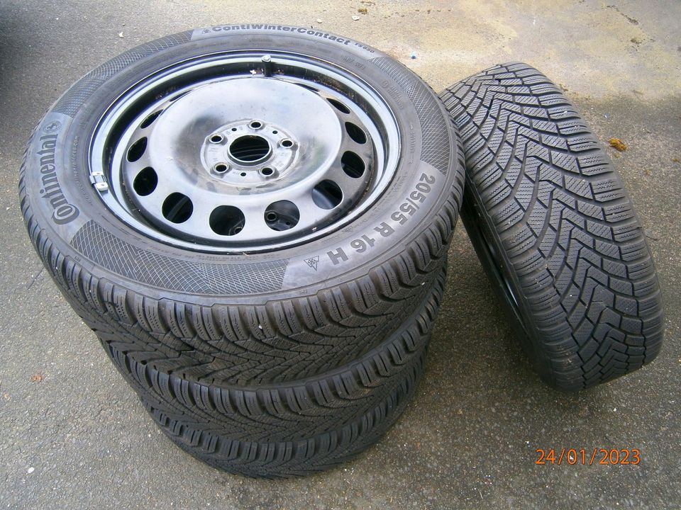 Winterräder 6Jx16ET48-LK5x112+WR 205/55 R16 91H VW/Audi /Seat in Frechen