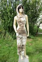 Shein Festival-Ethno Jerseykleid mit Cut-outdesign Gr.L Bayern - Gersthofen Vorschau