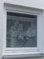 Weiße Motiv Gardine Vorhang mit Kranich-Motiv Baden-Württemberg - Ulm Vorschau