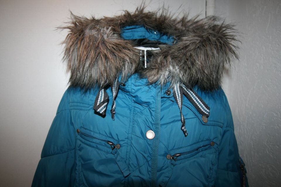 myMo Mantel Jacke Winterjacke Parker Gr. M 38 Türkis in Kaub