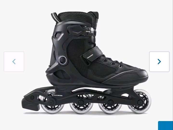 Inline-Skates Fitness FIT 100 Damen/Herren schwarz/silber  Gr.46 in Freisbach