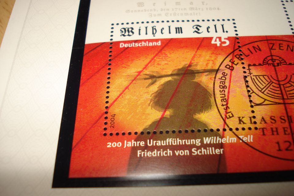 Briefmarken "Klassisches Theater" ⭐2028, 2391, 2392 vom 11.3.2004 in Limeshain