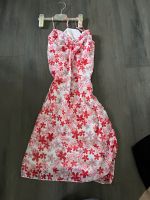 Weiss Rosa rot Kleid Blumen muster Sommerkleid trägerkleid Bayern - Teunz Vorschau