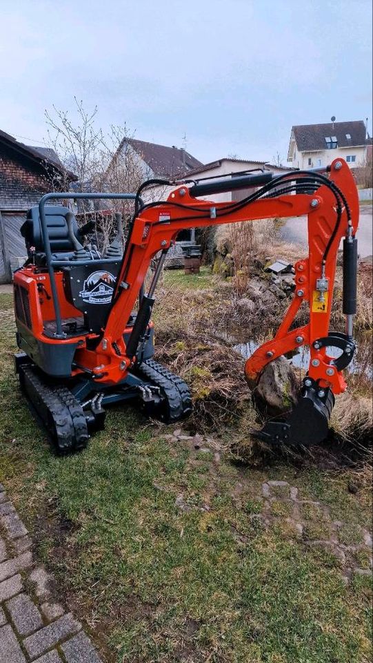 Minibagger Bagger mieten in Friedenweiler