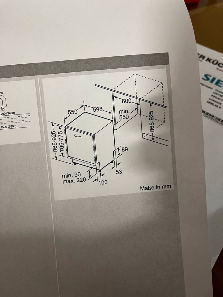 iQ300, Vollintegrierter Geschirrspüler, 60 cm, XXL SX63HX01CE in Berlin