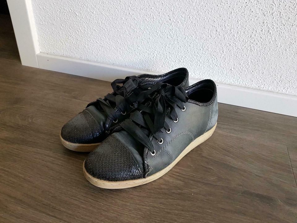 Gr. 38 Geox Respira Damen  Schuhe Sneakers schwarz in Ravensburg
