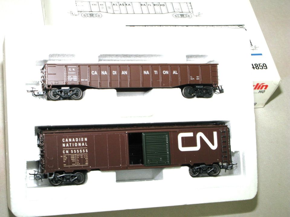 Märklin HO 4859 US Güterwagen Set "ALASKA RAILROAD, CANADIAN NATI in Leingarten