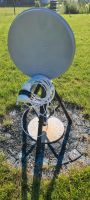 Satellitenachüssel mit Kabel und Standfuß Sachsen-Anhalt - Kabelsketal Vorschau