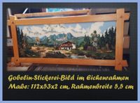 Großes Gobelin-Meisterwerk >Bauernhaus im Kaisergebirge< 112x53 Bayern - Ampfing Vorschau