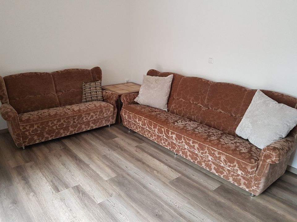Sitzgarnitur 80er Jahre, Sofa, Couch in Petershagen