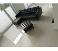 Business Leder Couch Schwarz ⚫️  3 Sitzer + Leder Hocker # Neu # Hessen - Petersberg Vorschau