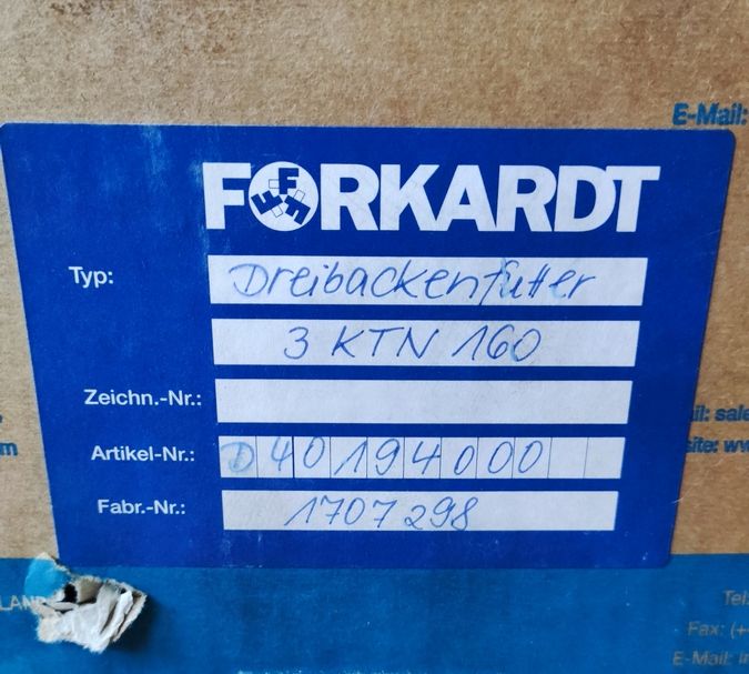 Forkardt 3KTN 160 Kraftspannfutter Keilhakenfutter Drehfutter in Castrop-Rauxel