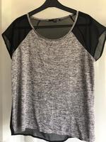 T-Shirt grau meliert schwarz XS Tally Weijl transparent Sachsen - Chemnitz Vorschau