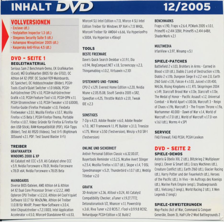 PC Games Hardware 2005-12 DVD: Enclave in Hamburg