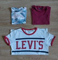 T-Shirt weiß bunt bordeaux auch crop bauchfrei Größe XS ab 4€ Niedersachsen - Leer (Ostfriesland) Vorschau