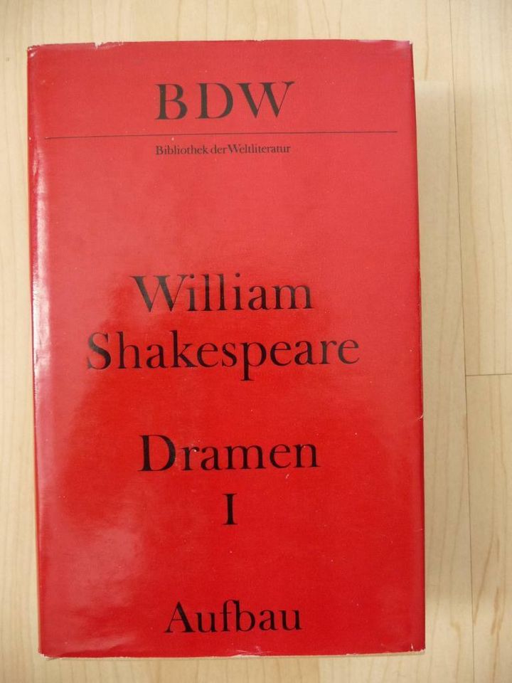 William Shakespeare Dramen I und II, BDW in Dresden