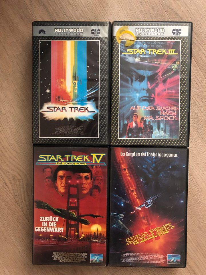 4 Star Trek VHS Filme Kassetten I, III, IV, VI in Hamburg