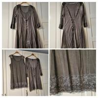 Longjacke/ Bluse *zweitlg.*  mit Spitzentop v. Tredy/  neuwertig Nordrhein-Westfalen - Ahlen Vorschau