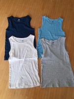 4x Tanktops H&M Basics Unterhemd Gr 122 128 Bayern - Kiefersfelden Vorschau