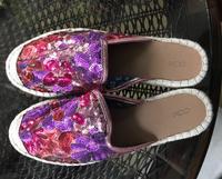 Cox Pailletten Schuhe Schlappen Espadrilles Sandalen 41 40 neu Nordrhein-Westfalen - Bornheim Vorschau
