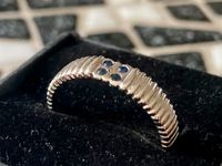 Vintage Ring Silber 925 mit vier blauen Steinen Gr.58 Nordrhein-Westfalen - Oberhausen Vorschau