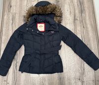 HOLLISTER Winterjacke Gr. S blau mit Kapuze Brandenburg - Mühlenbeck Vorschau