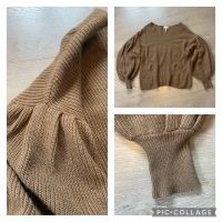 OBJECT Strickpullover Ballonärmel grün braun Gr.L Nordrhein-Westfalen - Olpe Vorschau